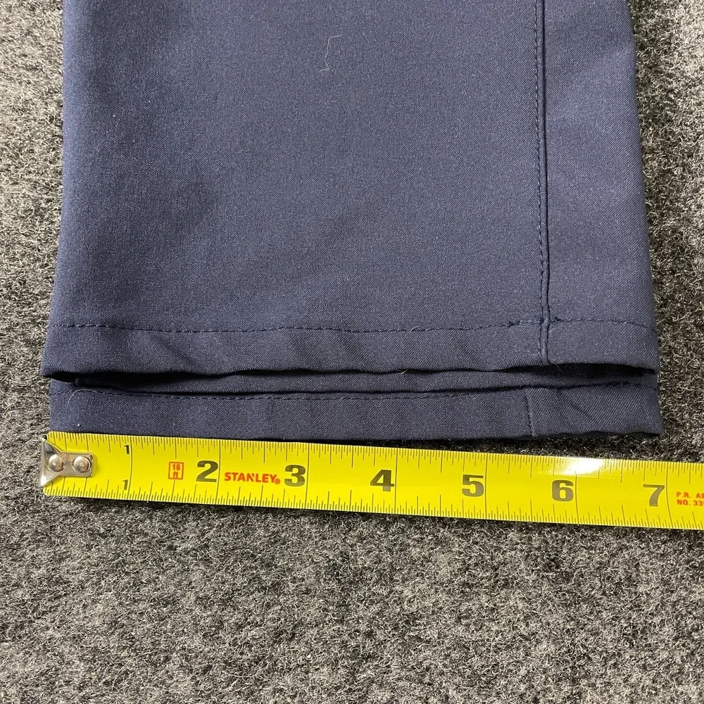 DKNY Mens 32x32 Navy Stretch Pants Slim Fit Performance Casual Dress Blue